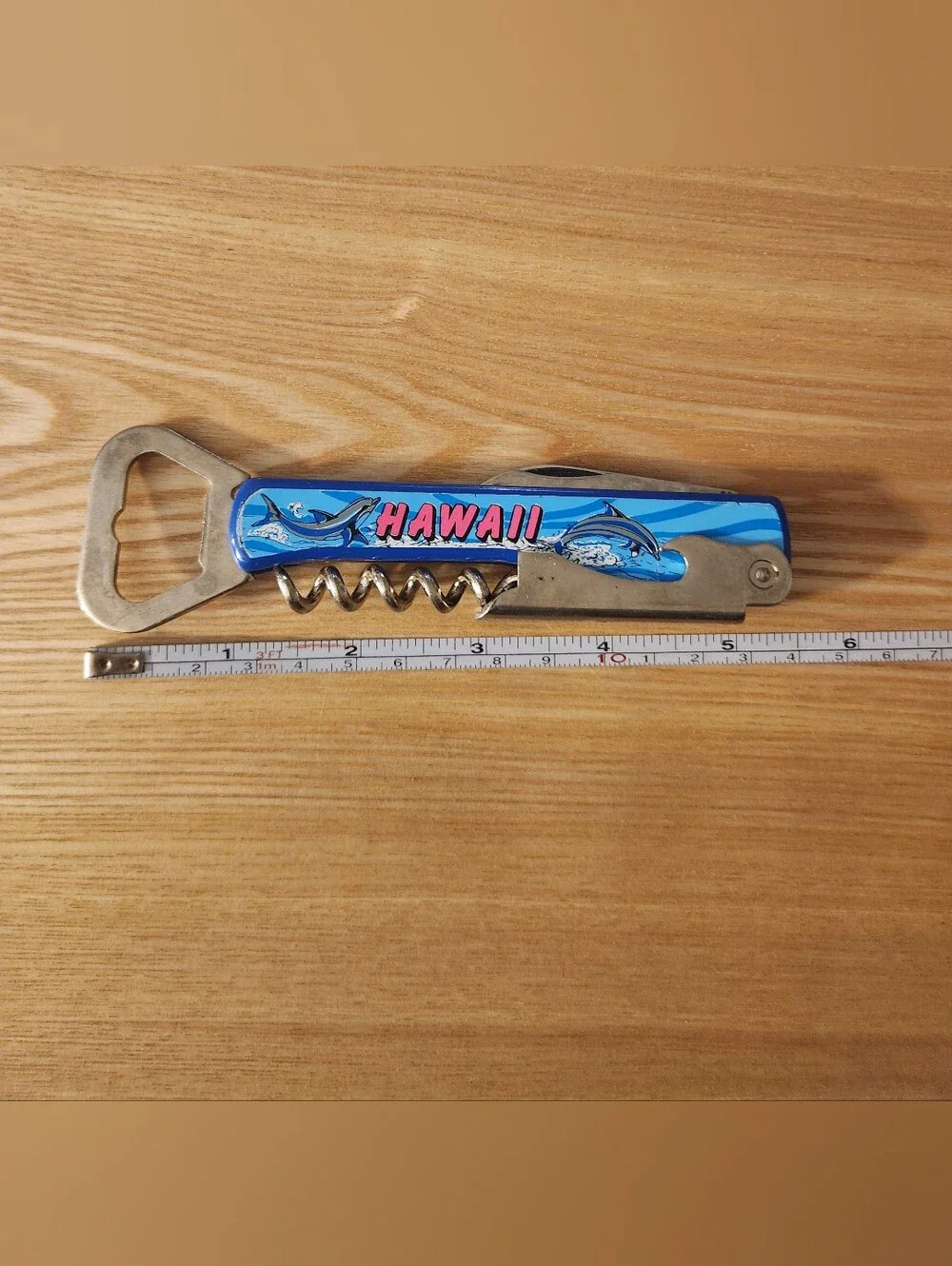Vintage Hawaii Bottle Opener Utility Knife Souvenir